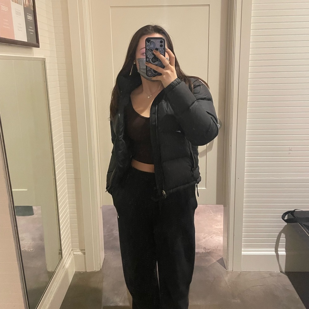 North Face Black puffer jacket - Nuptse retro 700 fill